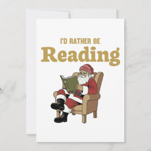 Santa Reading Holiday Card