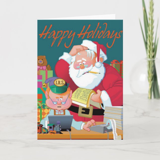 Santa Receives Tax Assistance Holiday Card (Front)