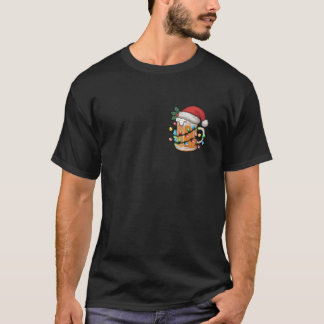 Santa Reinbeer Xmas lights pyjamas  T-Shirt