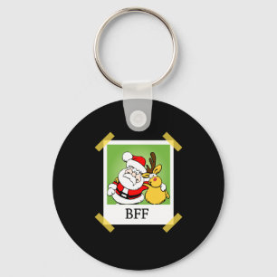 Santa & Reindeer BFF's Keychain