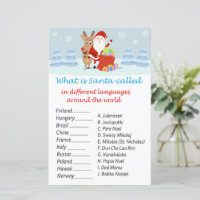 Santa reindeer christmas around the world game