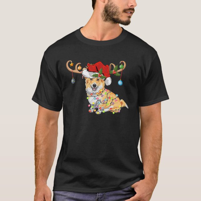 Santa Reindeer Dancer Shirt Matching Christmas Paj (Front)