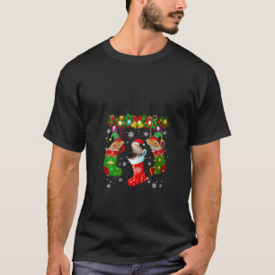 Santa Reindeer Elf Bearded Dragon In Christmas Soc T-Shirt