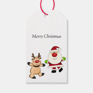Santa & Reindeer Gift Tags