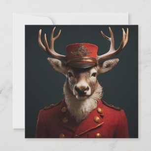 Santa Reindeer Invitation