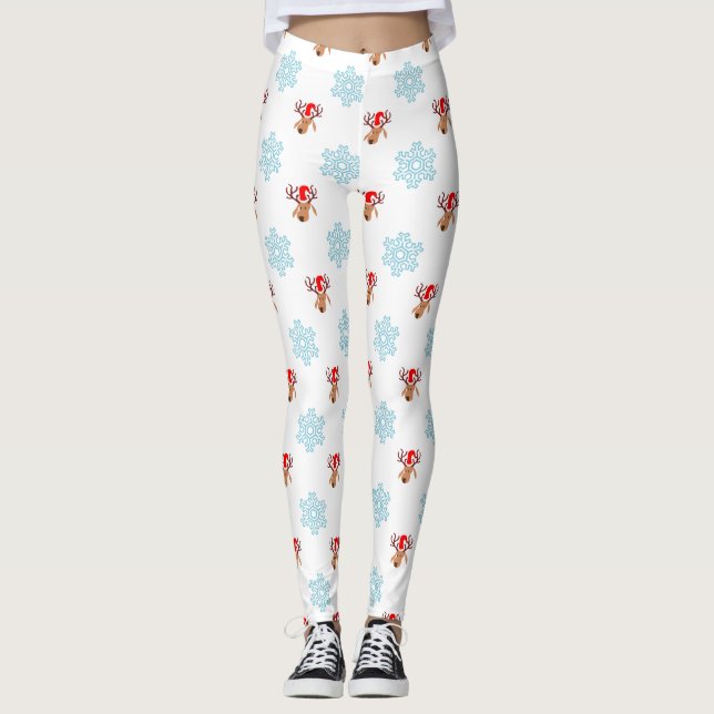 santa reindeer leggings (Front)