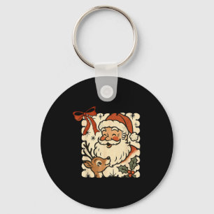 Santa Reindeer Rudolph Xmas Holiday Merry Christma Keychain