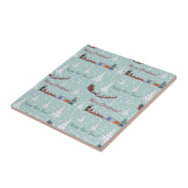 santa reindeer team tile (Side)