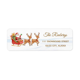Santa Reindeers Christmas address