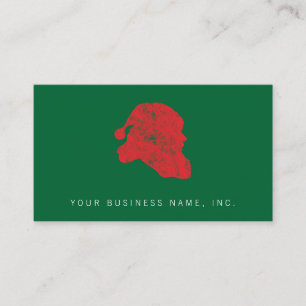 Santa (Retro Letterpress Style) Business Card