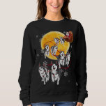 Santa Ride Sleigh Siberian Husky Christmas Dog Lov Sweatshirt<br><div class="desc">Santa Ride Sleigh Siberian Husky Christmas Dog Lover Gift</div>