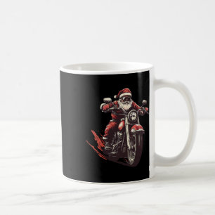 Santa Riding A Motorcycle Biker Motorcycle Lover X Coffee Mug