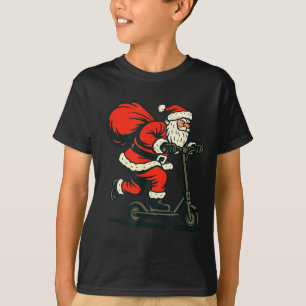 Santa Riding Electric Scooter  T-Shirt