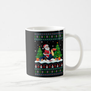 Santa Riding Toucans Tree Lights Ugly Christmas Sw Coffee Mug