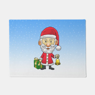Santa Rings The Bells Doormat