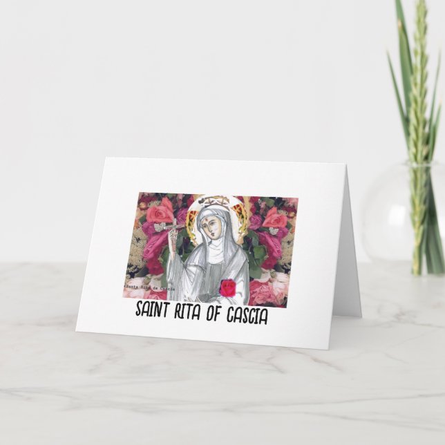 Santa Rita de Cascia Holiday Card (Front)