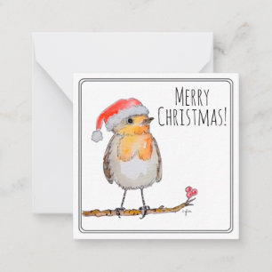 Santa Robin Card