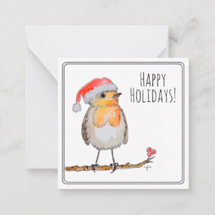 Santa Robin Card