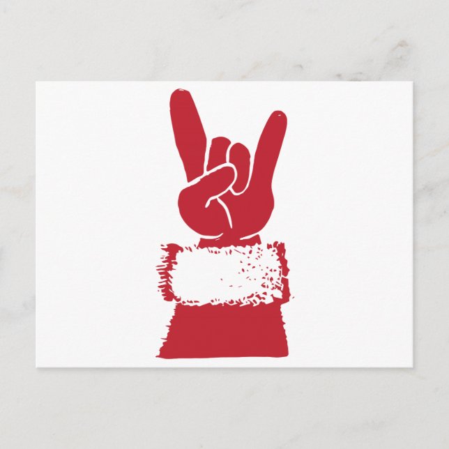 Santa Rocks! Holiday Postcard (Front)