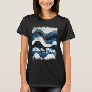 Santa Rosa Beach Fl Florida Vintage Surfing Ocean T-Shirt