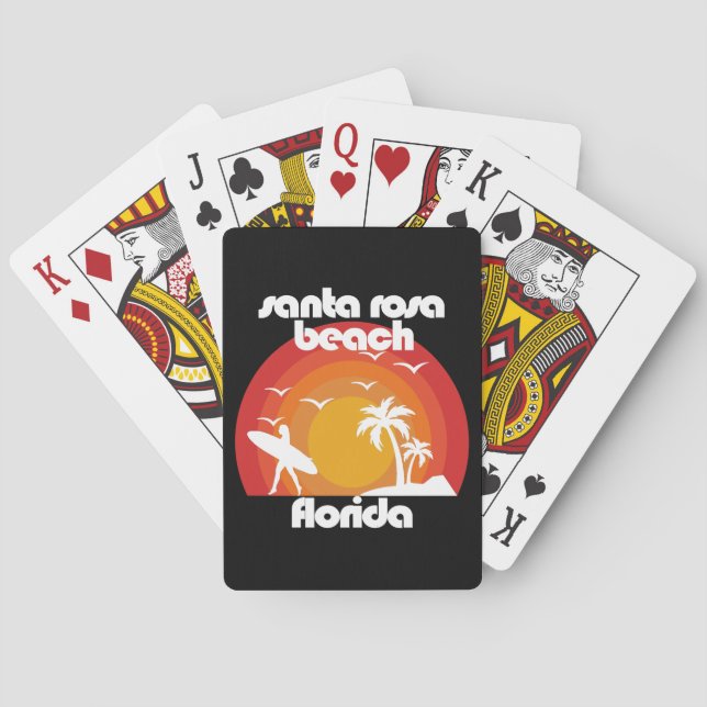 Santa Rosa Beach,Florida Playing Cards (Back)