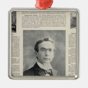 Santa Rosa, California 3 Metal Ornament