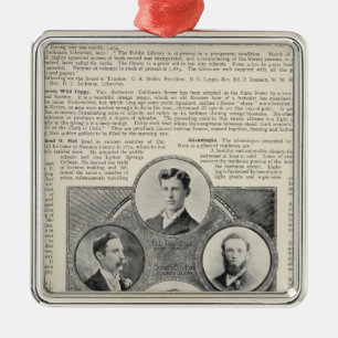 Santa Rosa, California 3 Metal Ornament