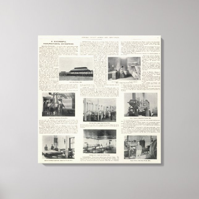 Santa Rosa, California 5 Canvas Print (Front)