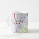 Santa Rosa, California Map Coffee Mug<br><div class="desc">Santa Rosa,  California  in Sonoma wine country. You can reposition this image to show a different portion of Santa Rosa if you wish.</div>