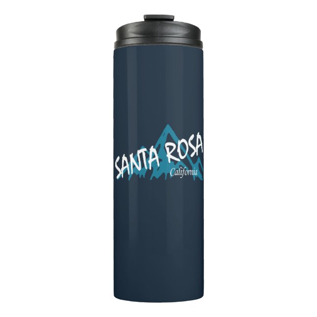 Santa Rosa California Mountains Thermal Tumbler (Front)