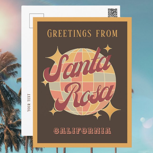 Santa Rosa City California Retro Vintage Postcard (Creator Uploaded)