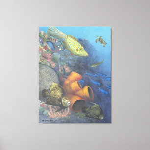 Santa Rosa Wall 2 Fine Art Wrapped Canvas Print