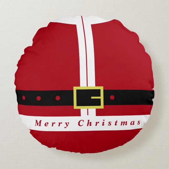 Santa Round Pillow (Front)