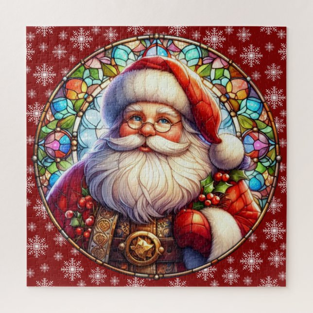 Santa Round Puzzle (Vertical)