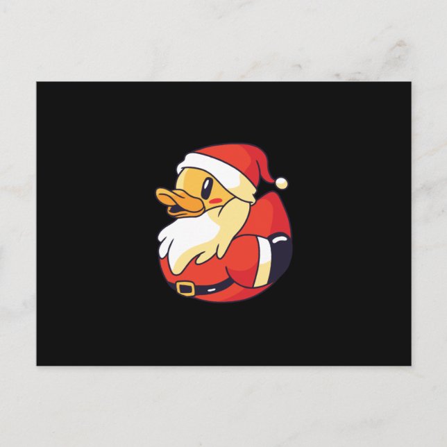 Santa rubber duck postcard (Front)