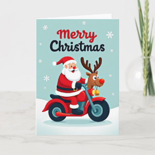 Santa Rudolf Bike Ride Card