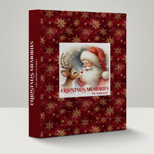 Santa Rudolph Christmas Memory Album Classic Cute Binder