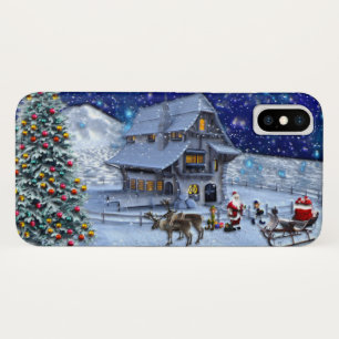 Santa Rudolph Elf with Sled Case-Mate iPhone Case