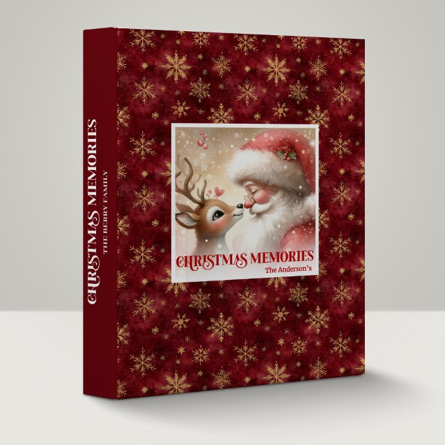 Santa Rudolph Festive Xmas Winter Memory Binder (Santa Rudolph Festive Xmas Winter Memory Binder)
