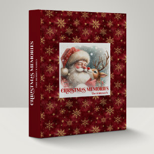 Santa Rudolph Holiday Magic Christmas Album File Binder