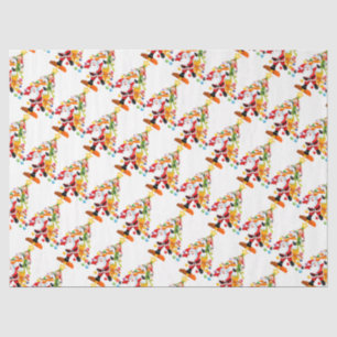 Santa, Rudolph, Snowman and Elf Tissue Paper