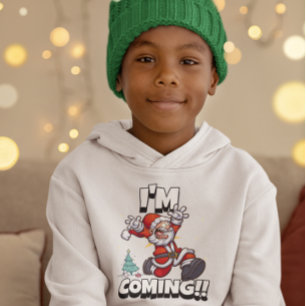 Santa Running Xmas Humor Holiday Funny Christmas