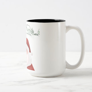 Santa’s Cheer Two-Tone Coffee Mug