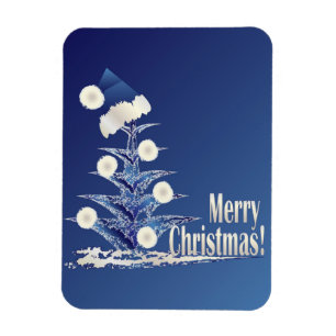 Santa s Christmas tree Magnet