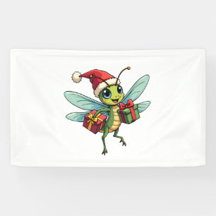 Santa’s Dragonfly Helper Banner