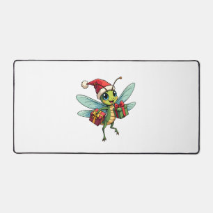 Santa’s Dragonfly Helper Desk Mat