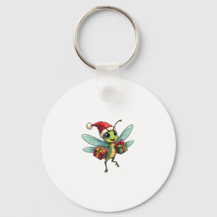 Santa�s Dragonfly Helper Keychain