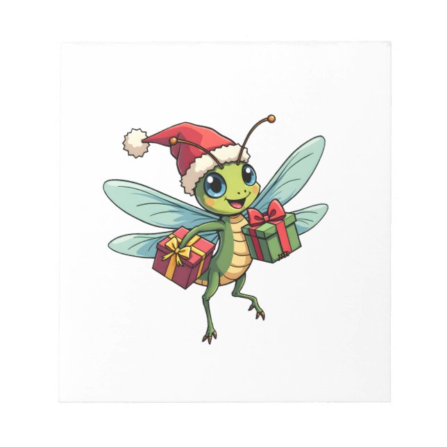 Santa�s Dragonfly Helper Notepad (Front)