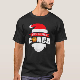 Santa s Favourite Basketball Coach T Shirt Funny C