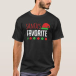 Santa s Favourite Christmas Shirts For Women Men K<br><div class="desc">Santa s Favourite Christmas Shirts For Women Men Kids Family</div>